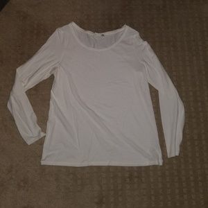 Plain white lomg sleeve shirt